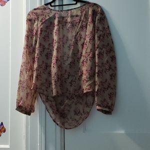 Lush Women's Floral Blouse
